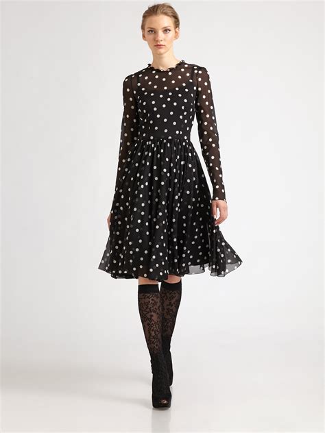 dolce and gabbana polka dot dress